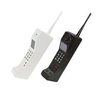 Amosfun 2pièces Téléphone Rétro Forme de Brique Décoratif Vintage Accessoire de Téléphone Ancien pour Salon et Bureau