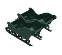 Amosfun 2pièces Traîneau du Père Noël Plastique Bol Et Panier De Décoration De Noël Lot de Petits Traîneaux pour Bureau Et Village