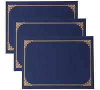 Amosfun 3 Ensembles Couverture de Certificat Couverture du Certificat D'honneur Papier Lot de Sets de Design Classique et Simple Diplômes Lettres de Nomination Mandat