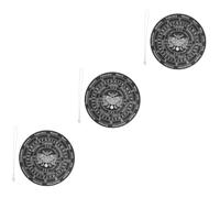 Amosfun 3 Ensembles Divination Cristaux et Pierres précieuses Jeux de société Décoration de Table de Salle à Manger - Décoration ésotérique Planche de Tarot en Bois Accessoire de Planche