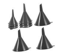 Amosfun 3 Ensembles Plastic Funnel Set For Kitchen Use Multipurpose Funnels For Cooking Canning Liquid Transfer Small Medium Large