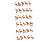 Amosfun 3 Ensembles Plug-in Décoration De Cerf Sika Dessus De Gâteau Décoration De Noël De Gâteaux De Noël Brun 10 Pièces * 3