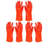 Amosfun 3 Paires Moufles de Travail Imperméables en Pvc Épais