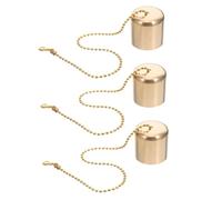 Amosfun 3 Pièces Brass Candle Snuffer Tool Vintage Flame Extinguisher For Oil Lamps Wine Bottles Traditional Candles