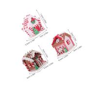 Amosfun 3 Pièces Ornements Petite Maison en Pâte à Modeler à Suspendre Décorations Sapin de Noël Épices Accessoires Miniatures pour Fêtes de Noël