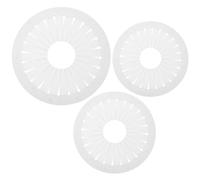 Amosfun 3 Pièces Outil de Fabrication Rosette en Ruban, Gabarit de Couture Plastique 12cm 15cm 9cm pour Broches, Badges et Créations Diy, Planche D’alignement et Moule Plissé pour Travaux
