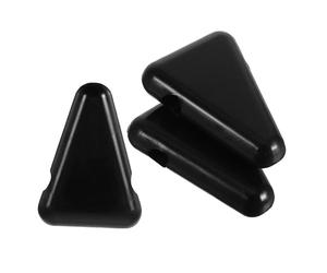 Amosfun 3 Pièces Support Stabilisateur en Silicone Noir Antidérapant Base Triangulaire Compatible Universellement Légère et Portable pour Diapason pour Relaxation et Concentration