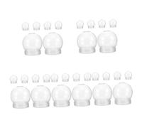 Amosfun 30 Pièces Ballon d' en Plastique Transparent Boule à Neige à Neige Vides pour L'artisanat Globe d' Bricolage Kit Globe d' Globes d' Vides L'animal De Compagnie