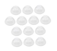 Amosfun 30 Pièces Demi-sphères Plastique Transparentes pour à Neige DIY Clochettes Artisanales Réutilisables pour Décorations de Noël et Villages Festifs et Facile à Monter