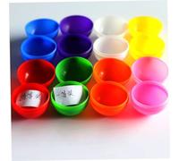 Amosfun 30 Pièces Lot de Balles de Loterie Ouvertes Multicolores pour Animation Jeux de Tirage et Légères et Faciles à Manipuler