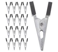 Amosfun 30 Pièces Pince Crocodile de Cage à Mini Clips Métalliques | Fer Noir, Installation Facile, pour Propriétaire D’oiseau, Compatible Cage Perroquet et Autres Espèces