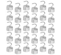 Amosfun 30 Pièces Poids avec Support pour L'expérience 5G en Métal, Lot de Set de Pièces avec Double Crochet, Utilisé pour Étalonnage Précis en Laboratoire et Démonstrations