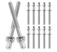 Amosfun 30pcs Vis à Tambour Réparation des Percussions en Métal Argenté, Compatibilité, Installation Facile pour Batterie et Caisse Claire Lors de Concerts et Répétitions