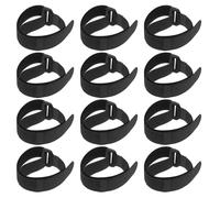 Amosfun 36 Pièces Lot de 36 Sangles en Nylon Noir 20x300mm pour Canapé d'angle, Attaches Antidérapantes Multi-Usage pour Gestion Câbles Bureau et Clips Câbles, Organisateur Pratique pour