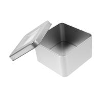 Amosfun 3pièces Boîte Carrée Vide Finition Mate Pour Épices Et Thés Avec Fenêtre Transparente