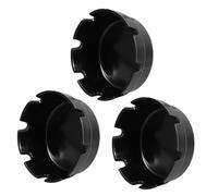 Amosfun 3pièces Cendriers De Voyage Plastique Cendriers Rétro pour Cigarettes De Voiture Et Intérieur Design Minimaliste