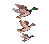 Amosfun 3pièces Duck Wall Decor Bois Rustique Sculptures Canard Colvert Vintage Pour Mur De Ferme Salon Bureau Et Chambre