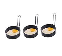 Amosfun 3pièces Moule De Cuisson Inox Pour Œufs Au Plat Lot De Anneaux à Œuf Antiadhésifs Ustensiles De Cuisine Faciles à Nettoyer