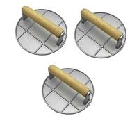 Amosfun 3pièces Presse à Burger Aluminium Fabricant De Galettes De Outil De Pratique Pour Hamburgers Et Steak Haché Design Ergonomique Et Facile à Nettoyer