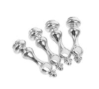 Amosfun 4 Ensembles Accessoires de clôture Broches connecteurs de Meubles Poteau de Garde-Corps Coupage du connecteur de Poteau de Garde balustrades armoires Broche Alliage de Zinc