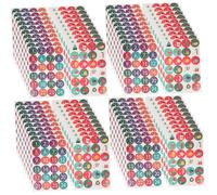 Amosfun 4 Ensembles Autocollants De Noël Étiquettes De Scellage D'Enveloppes Décorations De Noël Autocollants d'emballage Autocollants De L'Avent Étiquettes 20 Feuilles * 4