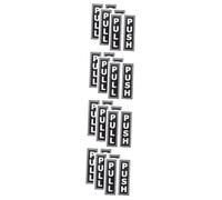 Amosfun 4 Ensembles Autocollants Pousser Tirer Réutilisables De Stickers Décoratifs Pour Verre De Rappel Pratiques Pour Restaurants Et Hôtels 3 Paires*4