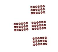 Amosfun 4 Ensembles Décoration d'arbre De Noël Pendentif Sapin De Noël Roman Suspendu Parure Décorations De Noël pour Arbre Fournitures De Décoration De Fête Bois Rouge 18 Pièces * 4