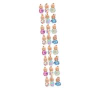 Amosfun 4 Ensembles Kit De Flacons De Parfum en Argile Diffuseur De Voiture Bouteilles d'eau De Parfum Recharge D'Évent Bouteille De Parfum Bouteille 6 pièces * 4