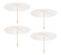 BESTOYARD 4pcs Papier Huilé Japonaises, Parapluie Décoratif de 30cm, Parasol en Papier Chinois pour Mariage, accessoire de danse