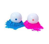 Amosfun 4 Pièces Boule de Golf avec Poudre Colorée pour de Genre Décoration Festive pour Shower Accessoires et Vibrants pour Fête Prénatale
