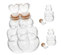 Amosfun 4 Pièces Bouteille en Verre Bricolage Boire Conteneurs Cocktail Tasses Bouteille Verre Bouteilles en Verre Bouteille Paysage Transparente Bouteille Artisanale en Origami Un Verre