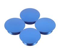 Amosfun 4 Pièces Cache-poussière pour Manivelle de Vélo VTT en Alliage D'aluminium Bleu, Embout de Manivelle 21-23mm, du Bruit Vibrations pour Cyclisme Route et Montagne