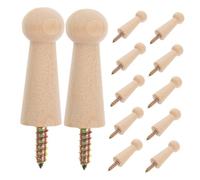 Amosfun 4 Pièces Crochets à Visser Patères Murales Brut à Peindre Porte Manteaux Compacts pour Chambre Salle de Bain et Entrée Supports Polyvalents pour Vêtements Chapeaux et Serviettes