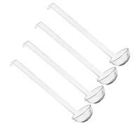 Amosfun 4 Pièces Cuillère de congélateur sous vide cuillères de service en plastique pour la fête ingrédients jus de fruits louche sauce à soupe PC Transparent