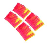Amosfun 4 Pièces Guirlande Fluorescente Pet Bannière Murale Suspendue Multicolore Décoration de Fête Anniversaire et Personnalisable pour Garçon Fille
