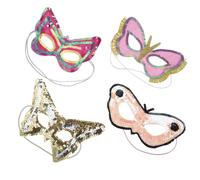 Amosfun 4 Pièces Masque Demi-visage Bande Élastique Ajustable Bande