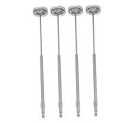 Amosfun 4 Pièces Mousseur à lait en acier inoxydable fournitures de cuisine batteur à œufs d'oeuf mousse de lait en métal en acier inoxydable de printemps Silver