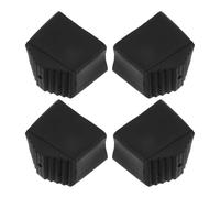 Amosfun 4 Pièces Patins Antidérapants pour Échelle en Caoutchouc Noir, Bottines de Protection Sécurisées Isolation et Installation Rapide pour Divers Besoins de Réparation à Domicile