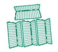 Amosfun 4 Pièces Plastic Shelf Dividers for Fresh Food Racks Adjustable Vegetable and Fruit Guardrail for Supermarket Display Saving Retail Organizer