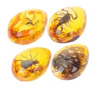 Amosfun 4 Pièces Résine Insectes Créatifs Pendentifs Spécimens Artisanaux Décoratifs Style Aléatoire
