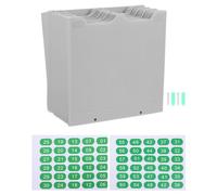 Amosfun 4 Pièces Support Mural Plastique, 40 Compartiments Verticaux | Structure PP Renforcée, Repérage Visuel Rapide, Usage en Réception et Production, pour Cartes Employé