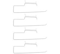 Amosfun 4 Pièces Support Mural Système Modulaire pour Rouleaux de Papier de Crochets et Finition Professionnelle en Fer Blanc Lisse et Sprays de Nettoyage pour Salle de Bain Cuisine