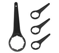 Amosfun 4 Pièces Tendeur de couvercle de seau extracteur de bouchon de ouvre-seau à eau Retrait couvercle godet outil d'ouverture de tambour Plastique Noir