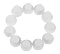 Amosfun 40 Mini Chapeaux Décoratifs en Plastique Blanc Mini Chapeaux pour Loisirs Créatifs Mini de Fête Hauts de Forme pour Décorations de Noël et Bricolage