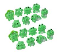 Amosfun 40 Pièces Lot de 40 Mini Figurines Grenouille en Résine Colorée, Décoration Micro-Paysage, Ornement Grenouille pour Pot de Fleurs, Statuettes Miniatures pour Bureau et Jardin