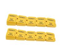 Amosfun 400 Pièces Billets de Billets Jaunes Numérotés pour Événements Fête et Carnaval de Tirage Au Sort Transparent et Équitable