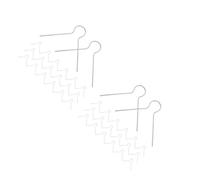 Amosfun 400 Pièces Crochets Suspendre en V pour Boules de Noël en Fer | Maintien Ferme des Capuchons, Ressort en Fil, Forme Élégante Discrète, pour Décoration de Sapin
