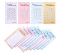 Amosfun 48 Feuilles de Suivi pour Classeur Format A6 à 6 Trous Fiches de Défi D'épargne Mensuel 30 Jours en US Recharges Pratiques pour Suivi Budget et Économies