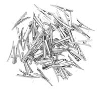 Amosfun 48 Pièces Clips de Noël en Fer, Clips Réglables pour Arbre Festif | Fixation Sûre des Décorations, Angle Ajustable, Finition Métal Argenté, pour Projets DIY et Bases de Fleurs