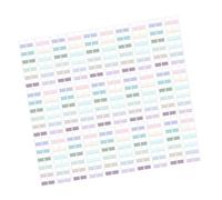 Amosfun 480pièces Onglets Index Autocollants Colorés Inscriptibles pour Cahiers et Classeurs Marque-pages Repositionnables Couleurs Claires pour Étude Planification et Organisation